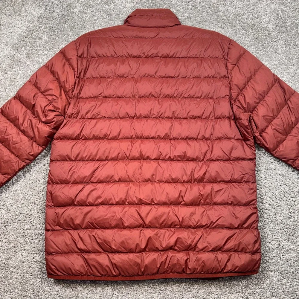 Eddie Bauer Packable Down Jacket Mens 650 Fill StormRepel Red Medium NEW